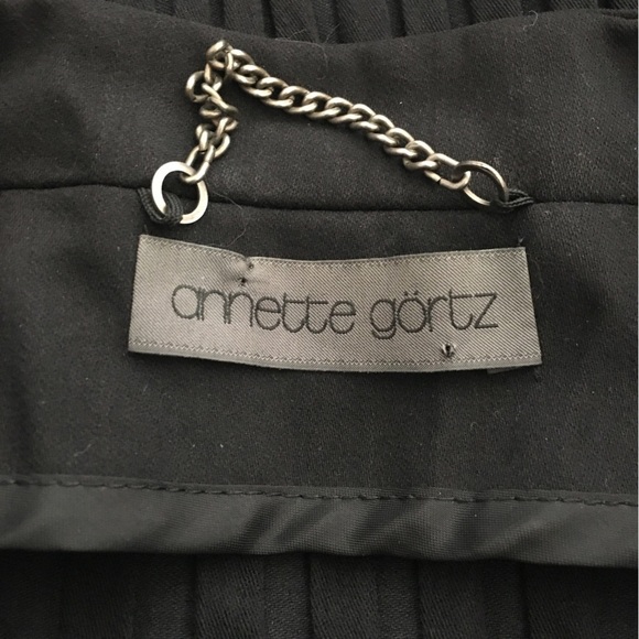 ANNETTE Gortz Black Ruched Sleeves Double Zip Light Jacket - Picture 6 of 10